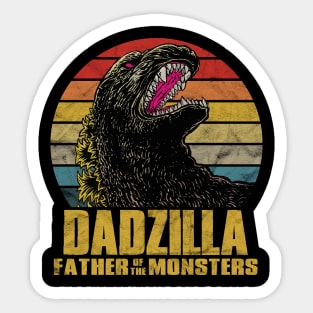 Dadzilla, Father Of The Monsters, Father day Gift Sticker